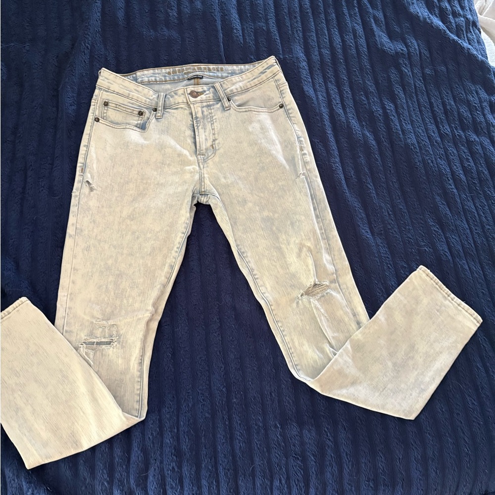American Eagle Outfitters Acid Wash Skinny Jeans - Light Blue 32x32